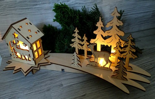 Led leuchtdeko holz - led, leuchtdeko--holz