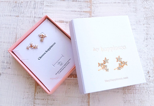 Hey happiness ohrstecker - ♡,