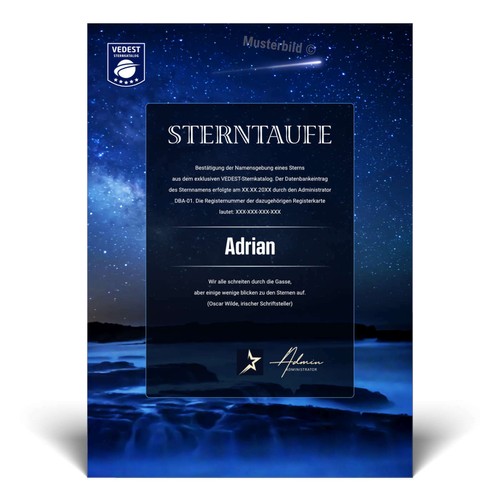 Sterntaufe geschenk für - sterntaufe,