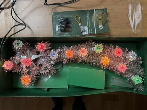 Weihnachtsstern mit bunten - , 15