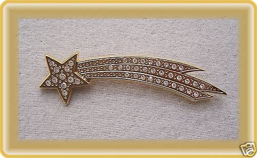 Brosche sternschnuppe neu - sternschnuppe,