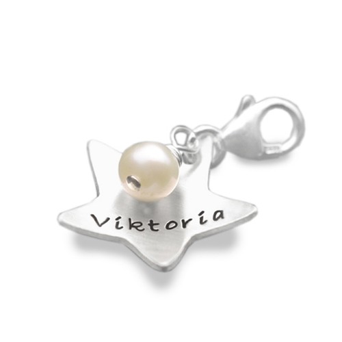 Sternschnuppe 925 silber - silber, charm