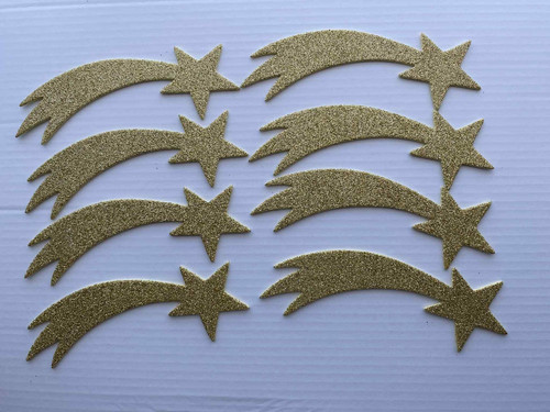 Glitzer gold sternschnuppe - gold, aus